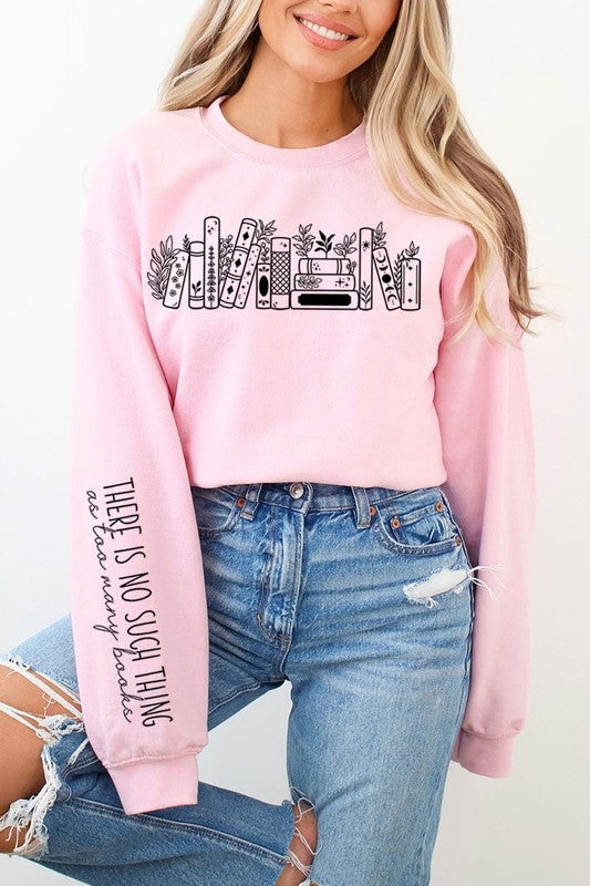 Celestial Floral Books Graphic Sweatshirts