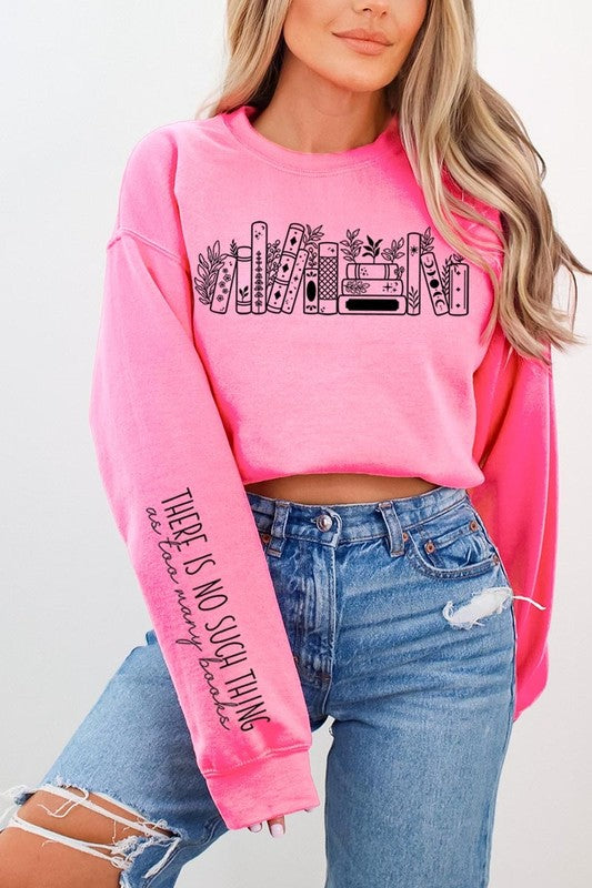 Celestial Floral Books Graphic Sweatshirts