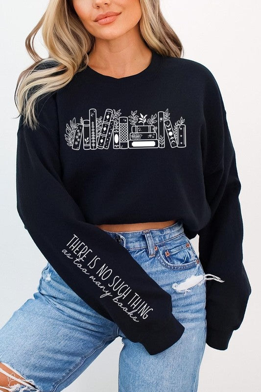 Celestial Floral Books Graphic Sweatshirts