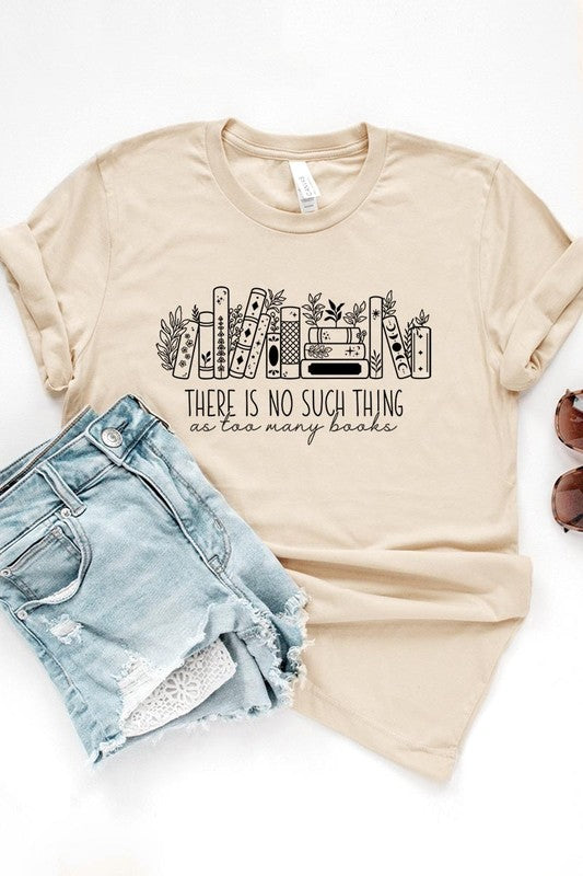 Celestial Floral Books Graphic Tee