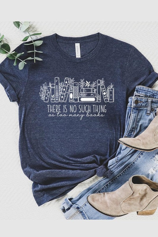 Celestial Floral Books Graphic Tee