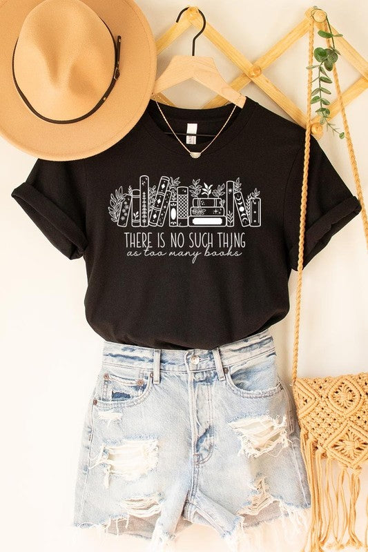 Celestial Floral Books Graphic Tee