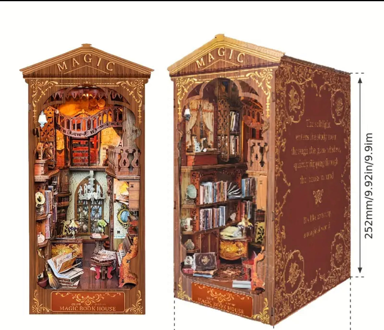 DIY 3D Wooden Book Nook Kit