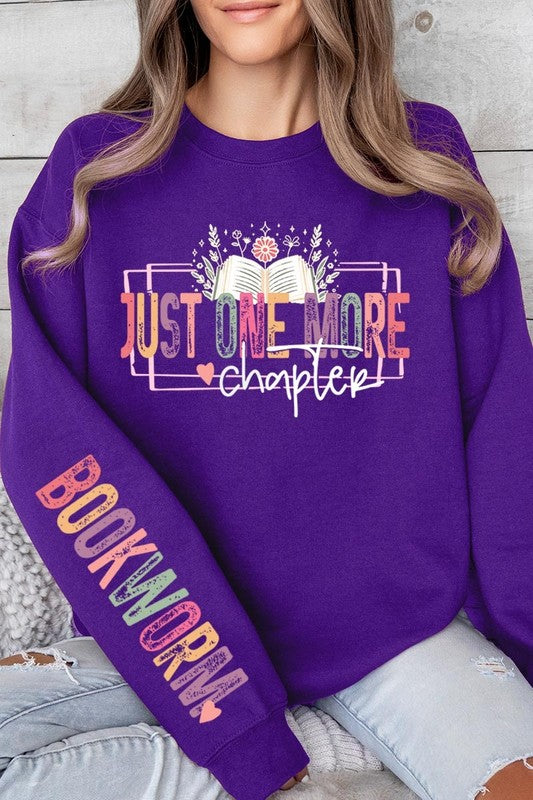 Just One more Chapter Bookworm Sweatshirts