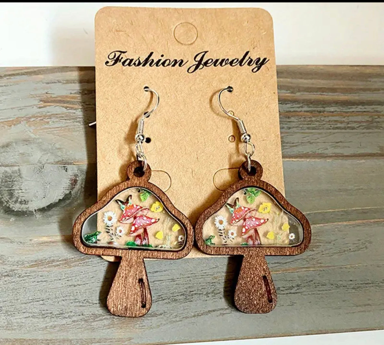 Whimsical Spirit Mushroom Earrings