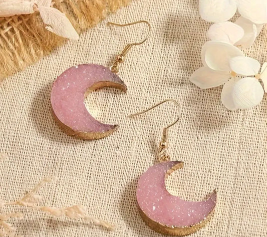 Crystal Moon Earrings